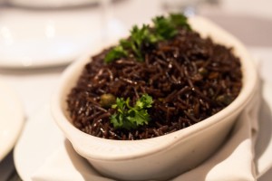 Black mushroom rice Diri Jon Jon