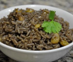 Black Mushroom Rice (Diri ak jon jon) from haitiancooking.com