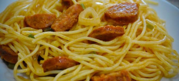 Haitian Spaghetti, espageti from haitiancooking.com